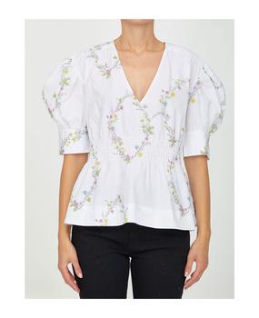 ganni floral pleated shirtdress, Ganni | Floral Cotton Shirt商品图片 8.8折