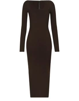 Dolce & Gabbana | 技术面料平纹针织中长连衣裙 