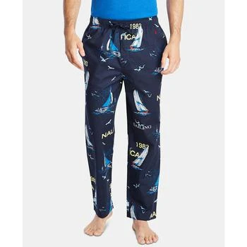 Nautica | Men's Cotton Sailboat-Print Pajama Pants,商家Macy's,价格¥173