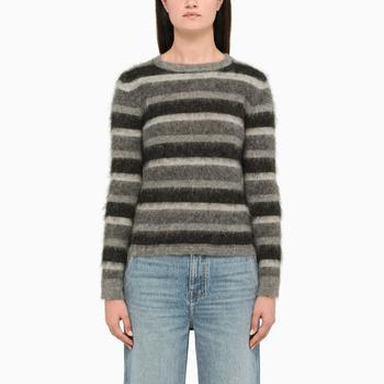 Max Mara | Striped mohair crew-neck jumper商品图片,