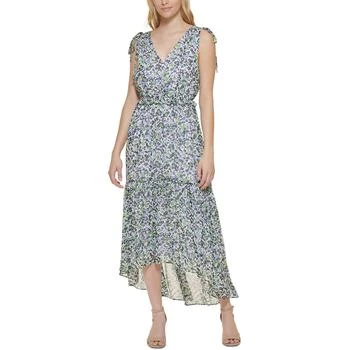 推荐Tommy Hilfiger Womens Floral Print High Low Maxi Dress商品