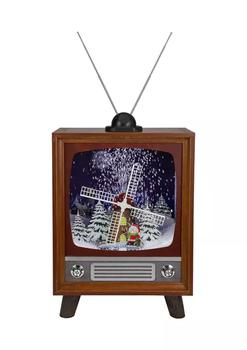 Northlight | 21Inch LED Lighted Musical Snowing Windmill TV Set Decoration商品图片,