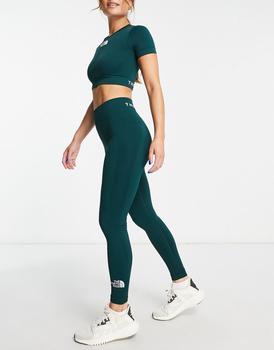 The North Face | The North Face Training seamless high waist leggings in green Exclusive at ASOS商品图片,额外9.5折, 额外九五折