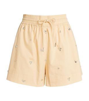 推荐Embellished Drawstring Shorts商品