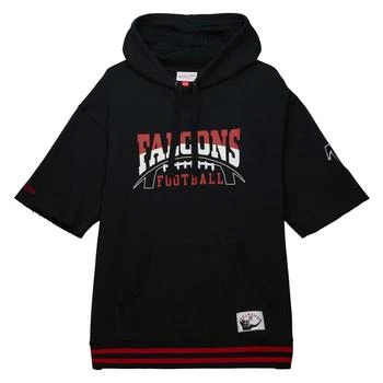 推荐Mitchell & Ness Falcons Pre-Game Short Sleeve Pullover Hoodie - Men's商品