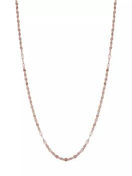 推荐14K Rose Solid Gold Cabaret Chain Necklace商品