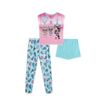 AME | Big Girls LOL Pajama, 3 Piece Set商品图片,6折
