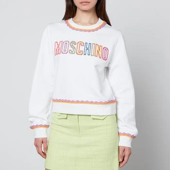 推荐Moschino Logo-Detailed Cotton-Jersey Sweatshirt商品