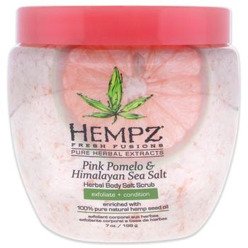 商品Hempz Fresh Fusions Pink Pomelo and Himalayan Sea Salt Herbal Body Scrub For Unisex 7 oz Scrub图片