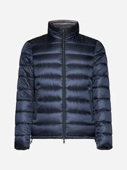 推荐Reversibile quilted nylon bomber down jacket商品