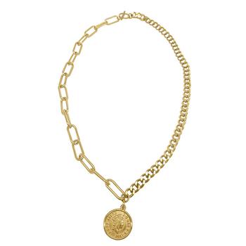 商品ADORNIA | Adornia Coin Mixed Chain Necklace yellow gold,商家Premium Outlets,价格¥265图片