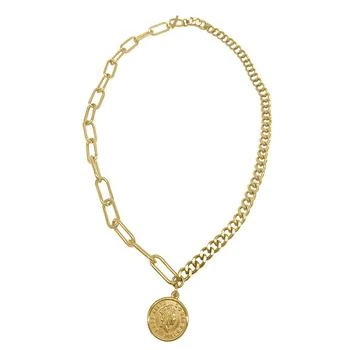 ADORNIA | Adornia Coin Mixed Chain Necklace yellow gold,商家Premium Outlets,价格¥269