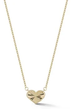 Ember Fine Jewelry | 14K Gold Heart Pendant Necklace,商家Nordstrom Rack,价格¥2588