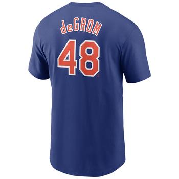 NIKE | Men's Jacob deGrom New York Mets Name and Number Player T-Shirt商品图片,独家减免邮费