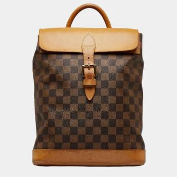 [二手商品] Louis Vuitton | Louis Vuitton Brown Canvas Damier Ebene Arlequin Centenaire Soho backpack 满$3001减$300, $3000以内享9折, 独家减免邮费, 满减