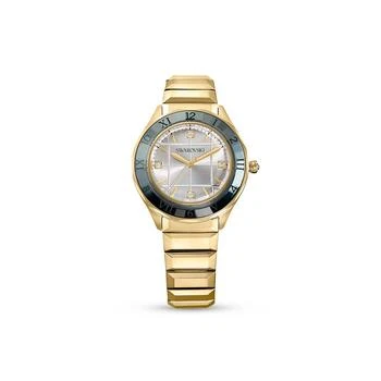 Swarovski | Women's Quartz Gold Metal Watch, Swiss Made 37mm 
