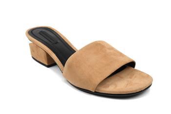 Alexander Wang | Alexander Wang Lou Suede Sandal with Rhodium商品图片,