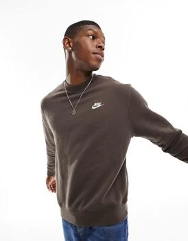NIKE | Nike Club fleece sweatshirt in brown 