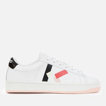 kenzo鞋真假, Kenzo | KENZO Kids' Logo Trainers - Optic White/Pink商品图片 3折