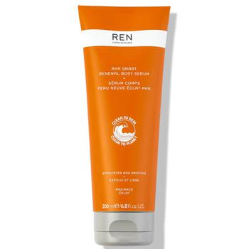 推荐REN Clean Skincare AHA Smart Renewal Body Serum 200ml商品