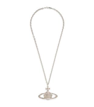 西太后项链, Vivienne Westwood | Crystal-Embellished Bas Relief Pendant Necklace商品图片 