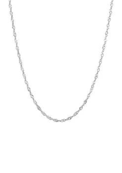 Belk & Co. | 1.35 Millimeter Sparkle Necklace in 14K White Gold,商家Belk,价格¥1752