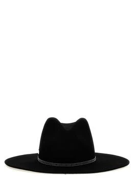 推荐Rhinestone Wool Hat Hats Black商品