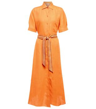 Loro Piana | Clarissa亚麻衬衫式连衣裙商品图片,