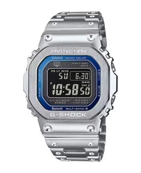 G-Shock | Mens Digital Silver Tone Stainless Steel Watch, 49.3mm, GMWB5000D-2,商家Macy's,价格¥4113