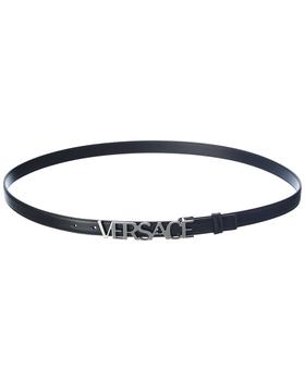 范思哲腰带正品, Versace | Versace Logo Leather Belt商品图片 9.4折