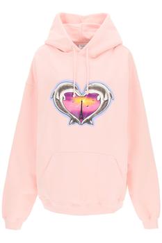 推荐Vetements dolphins hoodie heart logo商品