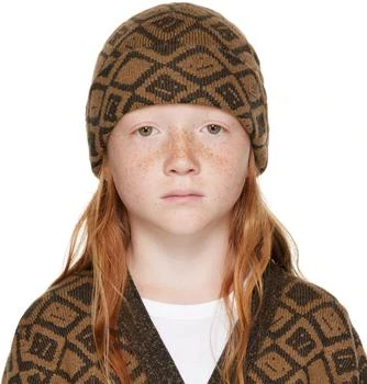 Acne Studios | Kids Brown Tiles Beanie,商家SSENSE HK,价格¥275