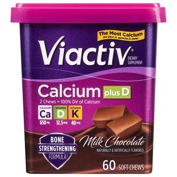 商品Viactiv | 钙营养 牛奶巧克力,商家Walgreens,价格¥78图片
