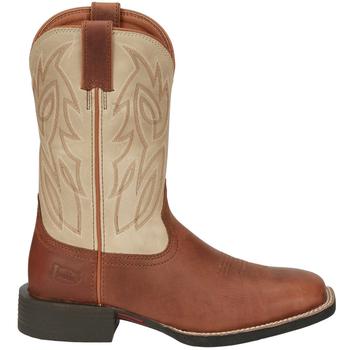 Justin Boots | Canter Embroidery Square Toe Cowboy Boots商品图片,额外9折, 额外九折