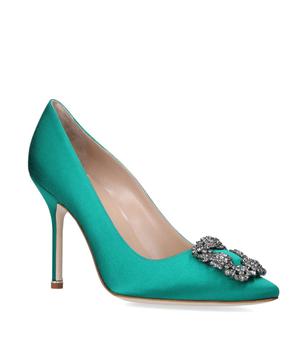 Manolo Blahnik直邮, Manolo Blahnik | Satin Hangisi Pumps 105商品图片 