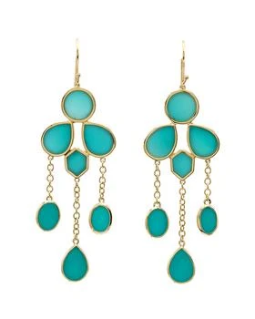 Ippolita | IPPOLITA "Polished Rock Candy" 18K 9.00 cttw. Turquoise Earrings,商家Premium Outlets,价格¥9832