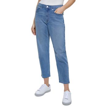 Calvin Klein | Super-High-Rise Straight-Leg Jeans商品图片,6折