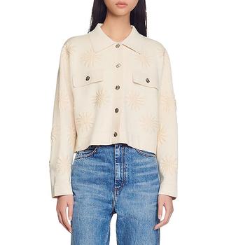 sandro开衫, Sandro | Spring Floral Embroidered Cardigan商品图片 独家减免邮费