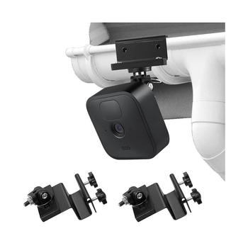 商品Weatherproof Gutter Mount for Blink Outdoor and Blink XT2 Outdoor Camera with Universal Adapter (2 Pack, Black)图片