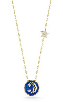 商品Sphera Milano | Gold Vermeil Moon And Star Necklace,商家Lord & Taylor,价格¥520图片