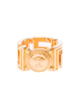 范思哲戒指真假, Versace | Squareed Greca Gold Metal Ring Versace Woman商品图片 8.2折