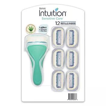 推荐Schick Intuition Sensitive Care for Women, Razor Handle + 12 Cartridge Refills商品