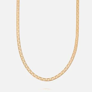 Daisy London | Daisy London Estee Lalonde Goddess Snake Chain Necklace - Sterling Silver/18K Gold Plate 