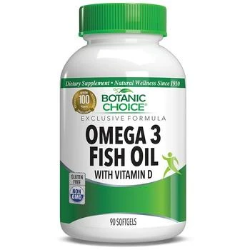 Botanic Choice | Omega 3 Fish Oil with Vitamin D Softgels,商家Walgreens,价格¥183