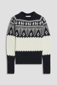 推荐Anna jacquard-knit wool sweater商品