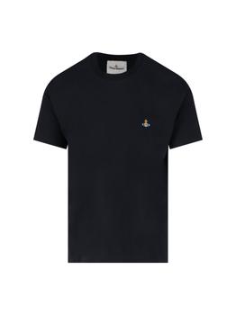 商品Vivienne Westwood | Vivienne Westwood Orb Embroidered Crewneck T-Shirt,商家Cettire,价格¥615图片