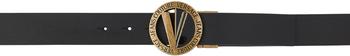 商品Black V-Emblem Round Reversible Belt图片