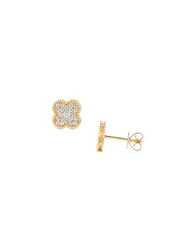 商品14K Yellow Gold & 0.35 TCW Diamond Stud Earrings图片