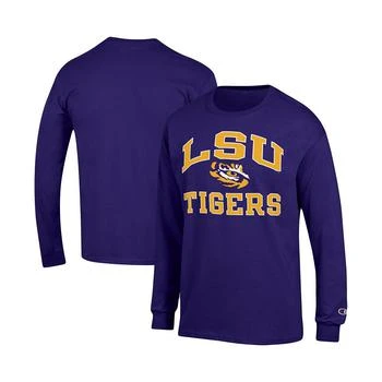 CHAMPION | Men's Purple LSU Tigers High Motor Long Sleeve T-shirt 