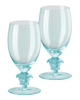 商品Versace | Medusa Lumiere 2 Short Stem  White Wine Glasses, Set of Two,商家Neiman Marcus,价格¥4115图片